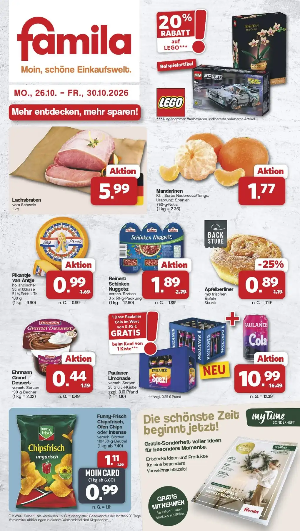 Famila Prospekt Gültig Vom 26.10.2026 Bis 31.10.2026 - Bild 1 Ab 26.10.2026