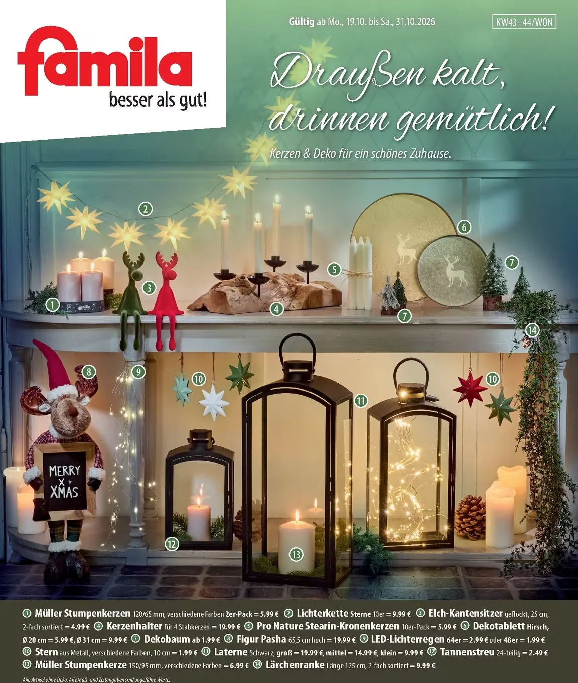 Famila Weihnachten Prospekt Angebote 2026 - Bild 1 Ab 19.10.2026 - 31-10-2026