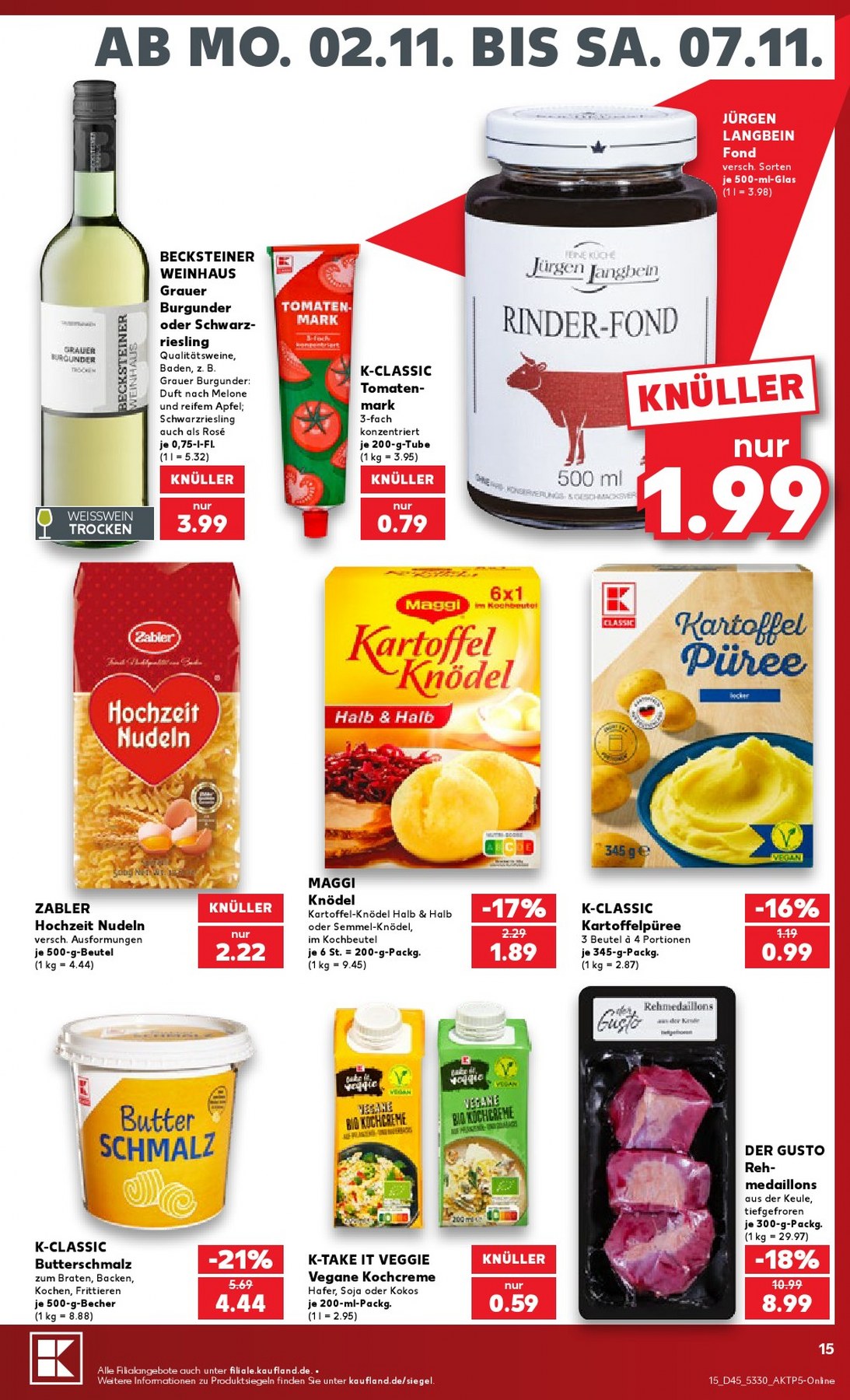 Kaufland Prospekt 02.11.2026 Bis 07.11.2026 - Bild 1 Ab 02.11.2026