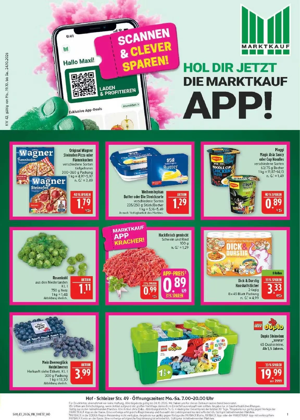 Marktkauf Prospekt Gültig Vom 19.10.2026 Bis 24.10.2026 - Bild 1 Ab 19.10.2026