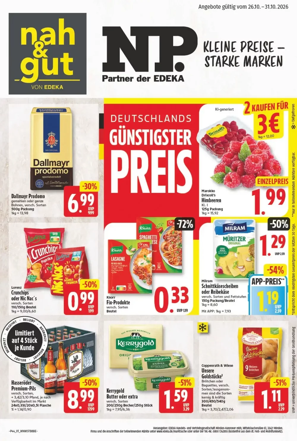 Nah &Amp; Gut - Np Prospekt Vom 26.10.2026 Bis 31.10.2026 - Bild 1 Np Prospekt
