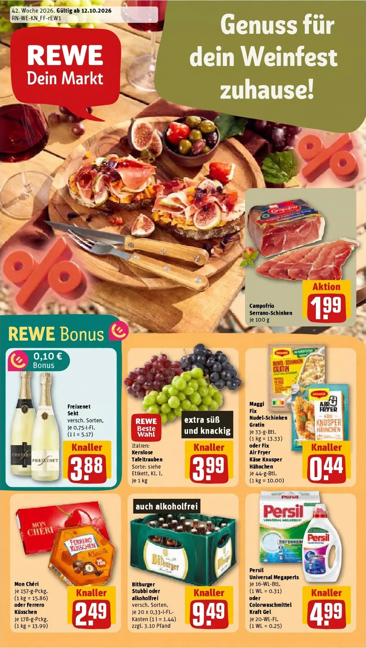 Rewe Prospekt Angebote Ab 12.10.2026 Bis 17.10.2026 Nächste Woche - Bild 1 Ab 12.10.2026