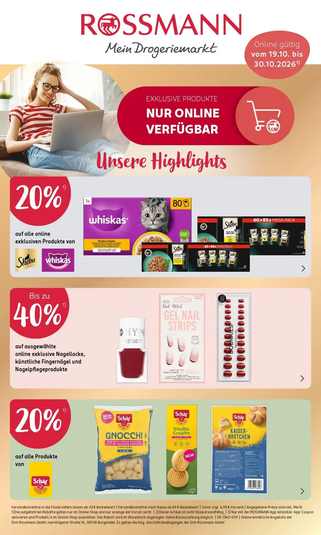 Rossmann Prospekt Angebote Ab 26.10.2026 Bis 31.10.2026 Nächste Woche - Bild 1 Ab 26.10.2026