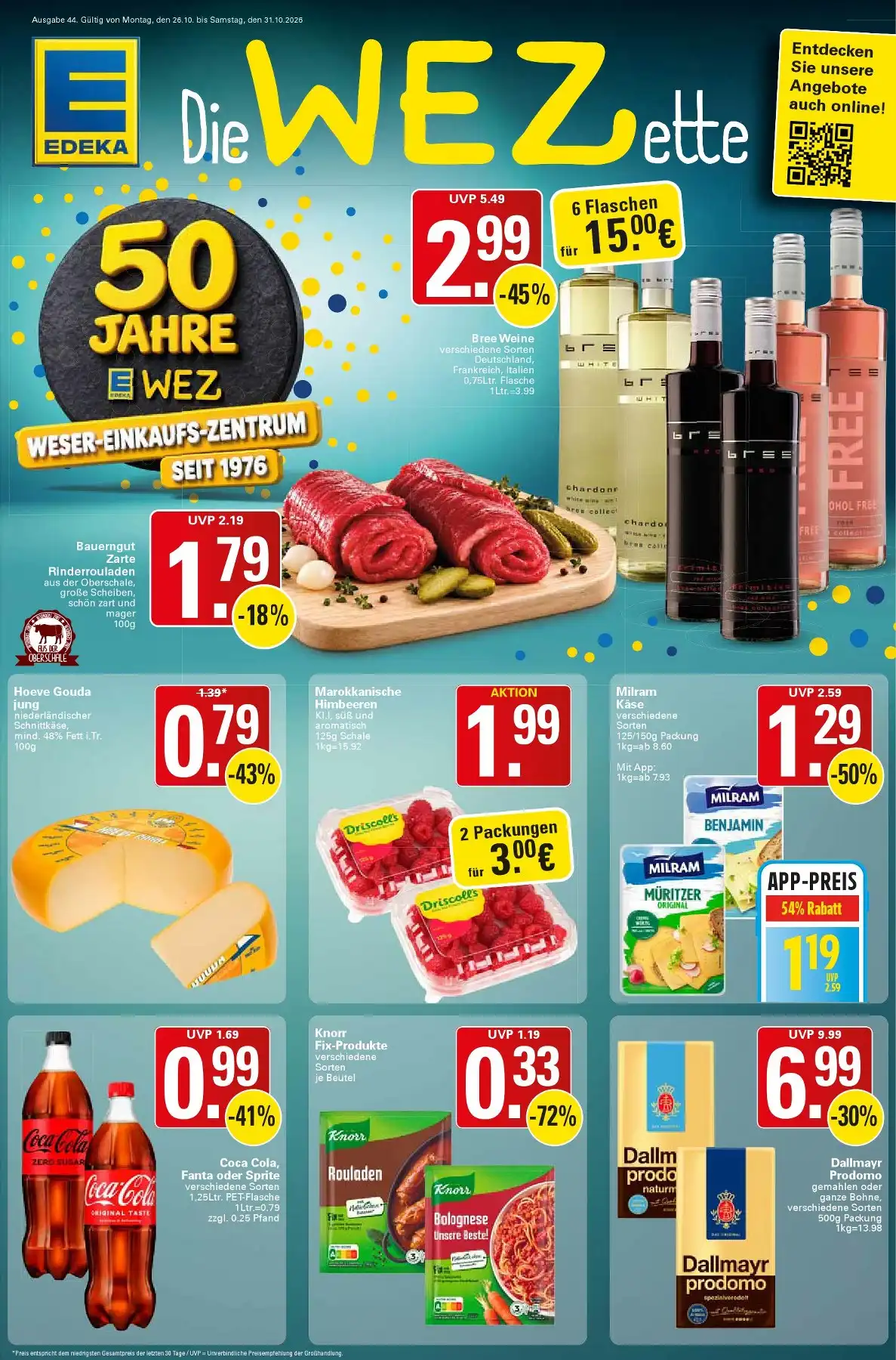 Wez Prospekt Ab 26.10.2026 Bis 31.10.2026 - Bild 1 Ab 26.10.2026