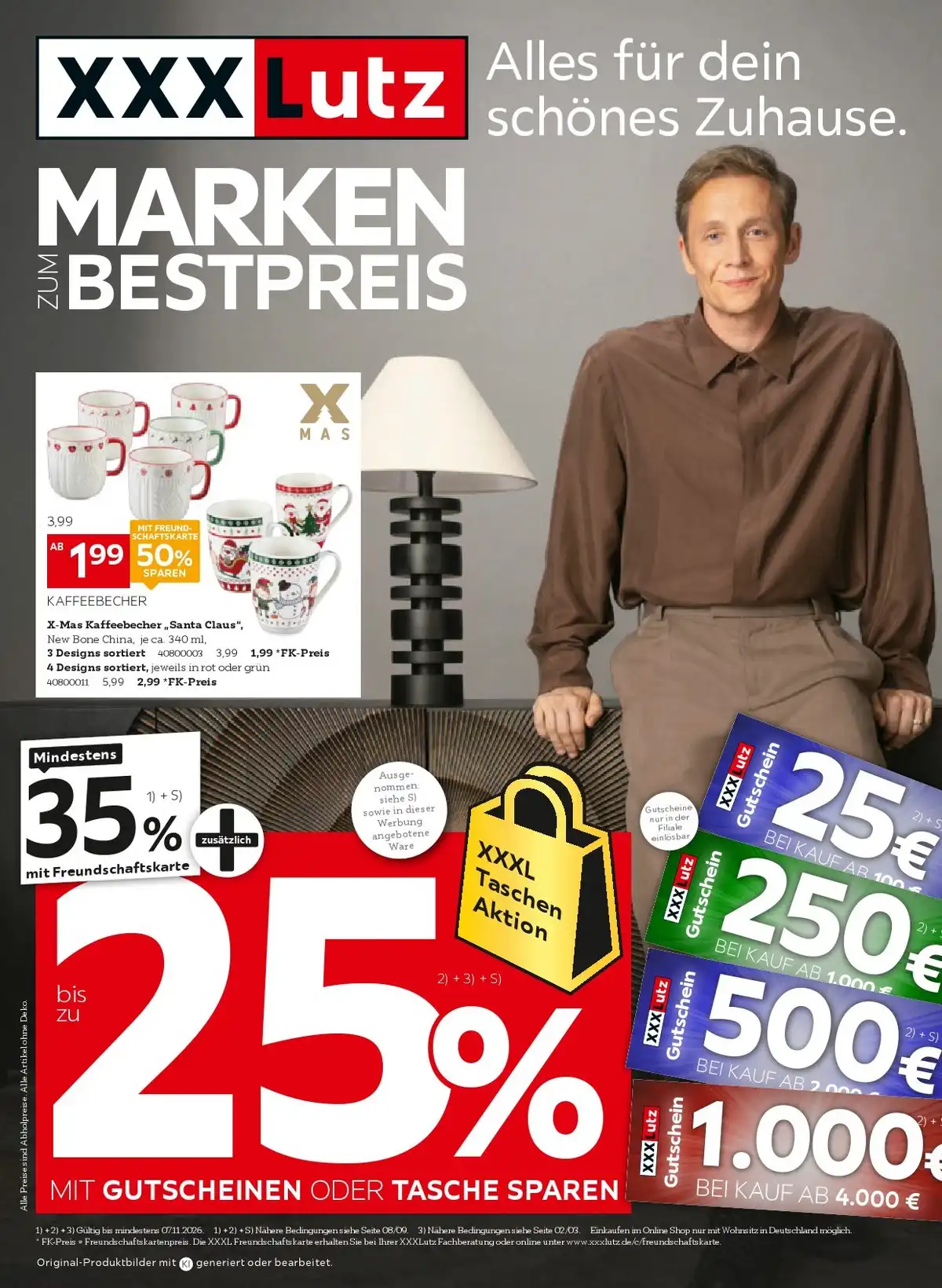 Xxxlutz Prospekt Ab 24.10.2026 Bis 07.11.2026 - Bild 1 Marken Zum Bestpreis!