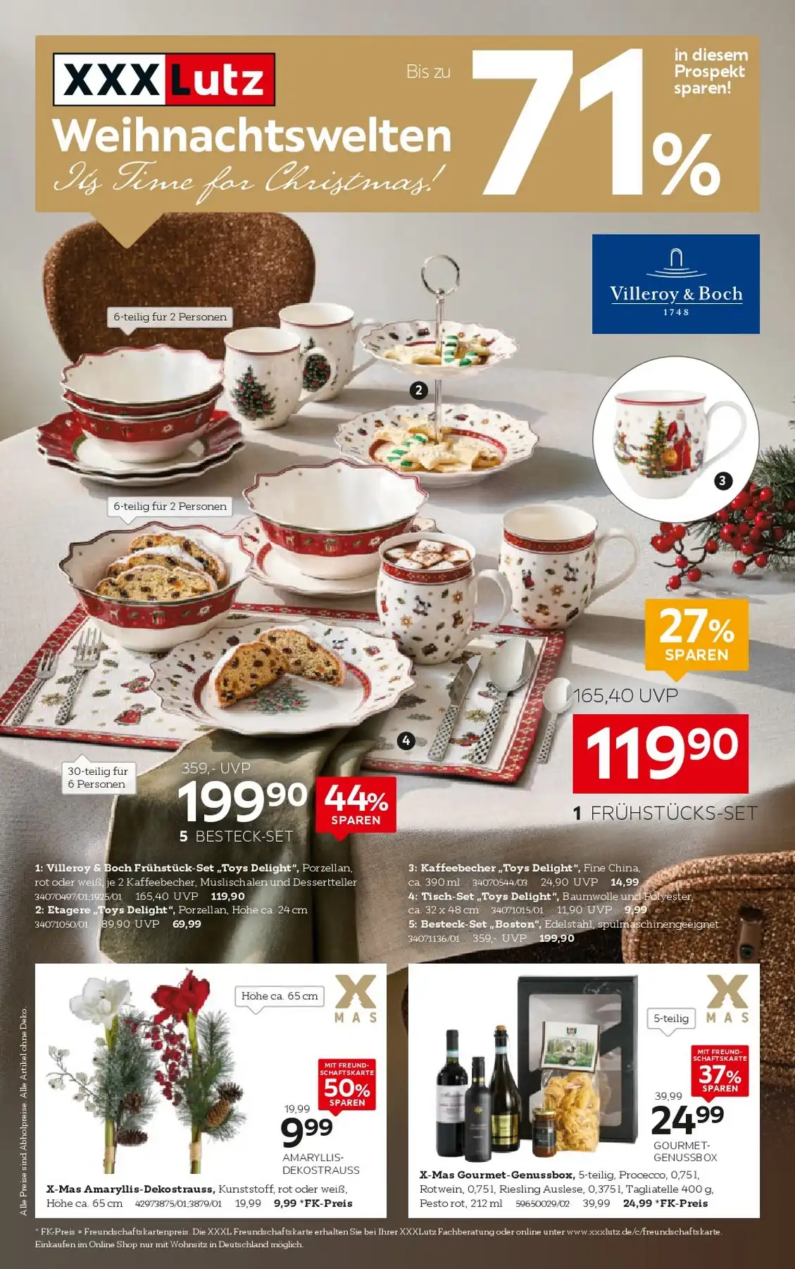 Xxxlutz Weihnachten Prospekt Angebote 2026 - Bild 1 Ab 24.10 - 07.11.2026